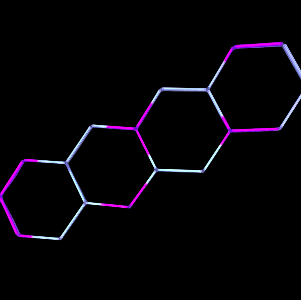 LED Neon Hexagon (4Hex)