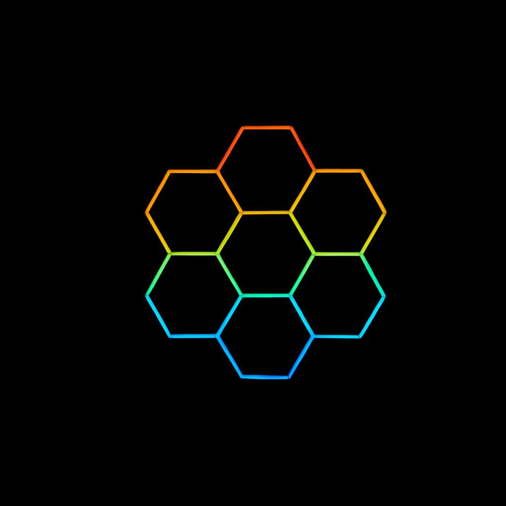 LED Neon Hexagon (8Hex)