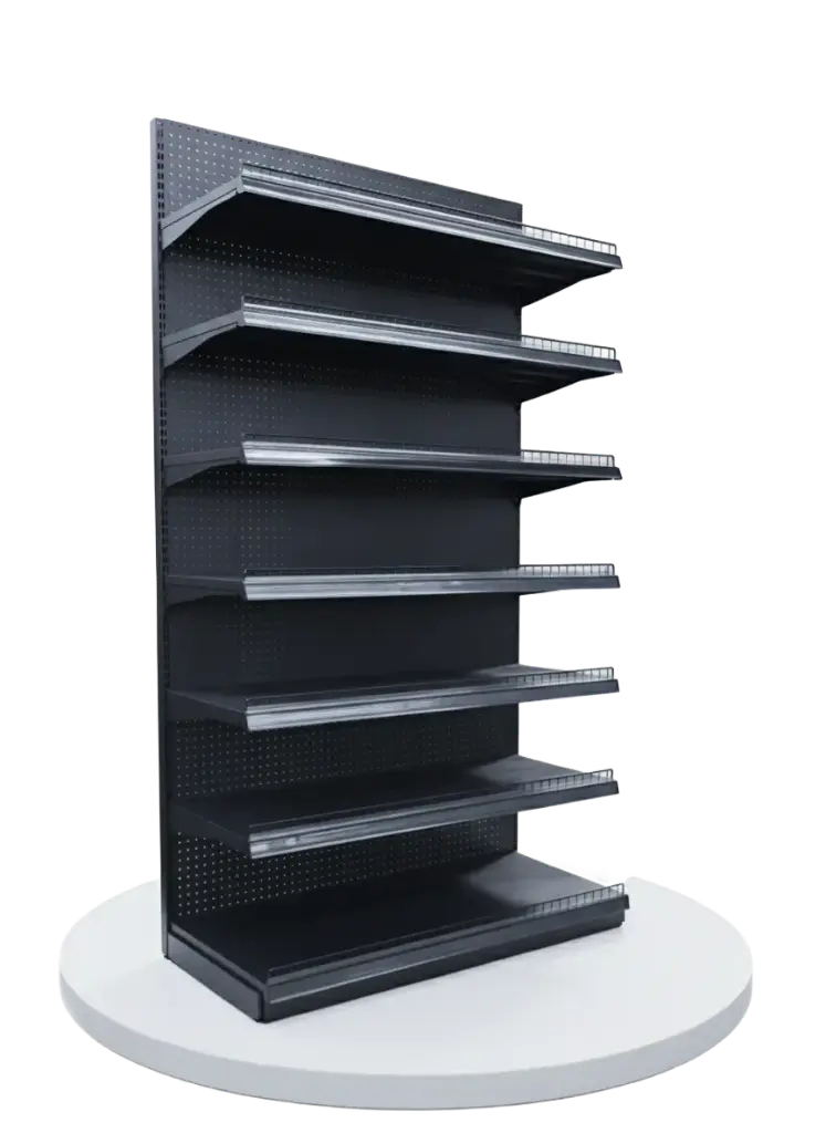 Metal Wall Shelves 7 Layers 4x7 (Black)