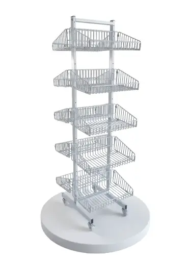 [DSP-RCK] Metal grocery display two sides