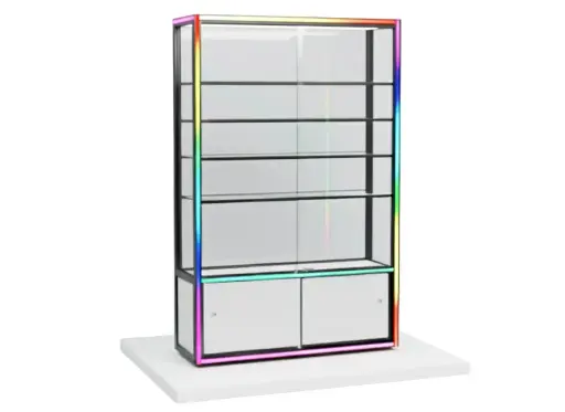 4x6 Feet Showcases 4 Side Glass With Music Light